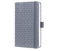 SIGEL J5120 Jolie Agenda settimanale 2025, copertina rigida, 9,5 x 15 cm, 174 pagine, grigio chiaro