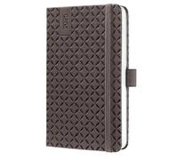 SIGEL J5122 Jolie Agenda settimanale 2025, copertina rigida, 9,5 x 15 cm, 174 pagine, marrone
