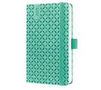SIGEL J5126 Jolie Agenda settimanale 2025, copertina rigida, 9,5 x 15 cm, 174 pagine, verde menta