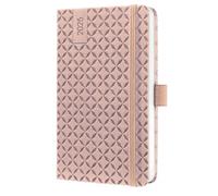 SIGEL J5130 Jolie Agenda settimanale 2025, copertina rigida, 9,5 x 15 cm, 174 pagine, rosato