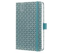 SIGEL J5132 Jolie Agenda settimanale 2025, copertina rigida, 9,5 x 15 cm, 174 pagine, blu medio