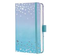 SIGEL J5346 Jolie Agenda settimanale 2025, motivo Butterfly Confetti Candy, 9,5 x 15 cm, copertina rigida, 174 pagine, blu, viola
