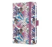 SIGEL J5354 Jolie Agenda settimanale 2025, motivo Violet Jungle Fever, 9,5 x 15 cm, copertina rigida, 174 pagine, viola, bacca, blu