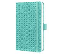 SIGEL J6102 Agenda settimanale Jolie 2026-1 anno - circa A6 - Aqua Green - 2 pagine - 1 settimana - copertina rigida - 80 g/m² - verde petrolio - 174 p. - certificazione FSC