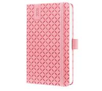 SIGEL J6110 Agenda settimanale Jolie 2026-1 anno - circa A6 - Rose Pink - 2 pagine = 1 settimana - copertina rigida - 80 g/m² - rosa - 174 p. - certificazione FSC