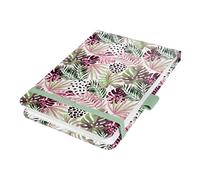 SIGEL JN354 Jolie Taccuino, Mintpink Jungle Fever, quadretti tratteggiati (lineatura dot), 11 x 15,8 cm, copertina rigida, 158 pagine, verde menta, rosa