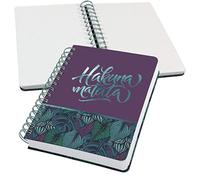 SIGEL JN613 Jolie Taccuino spiralato, Jungle Dreams, quadretti tratteggiati (lineatura dot), 120 g/m², 16,8 x 21,5 cm, copertina rigida, 240 pagine, viola, turchese, verde