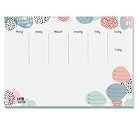 SIGEL JS101 - Sottomano da scrivania in carta da strappare, formato A3, 30 fogli, vegano, in carta prodotta in modo sostenibile, Jolie Rose Inspiration