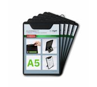 SIGEL KB101 Sottomano per menù - 1 pezzo - A5 - nero - 5 pezzi