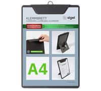 SIGEL KB110 Sottomano per menù - 1 pezzo - A4 - antracite - NUOVO