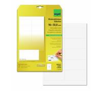 SIGEL LA216 Etichette removibili, bianco, angoli arrotondati, 96x50.8 mm (A4), 250 et.=25 fg