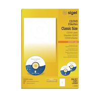 SIGEL Etichette CD/DVD ClassicSize A4