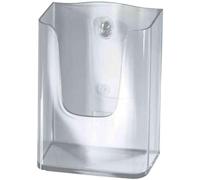 SIGEL LH115 Porta-depliant da parete, in acrilico, con 1 tasca per A4 h, 1 pz