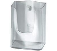 SIGEL LH115 Wall-Mounted Literature Holder, for A4, uv resistant acrylic, clear,