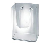 SIGEL LH117 Wall-Mounted Literature Holder, for A6 and DL, uv resistant acrylic,