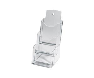 SIGEL LH133, Table-Top Literature Holder, for A6 and DL, with 3 compartments, uv
