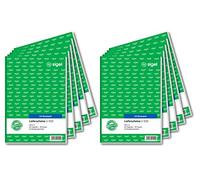Sigel LI525 - Blocco per bolle di consegna, lingua tedesca, 2 fogli di carta copiativa, con ricevuta, formato A5 con blu, 2 x 50 pagine (10x confezione) 10 pezzi