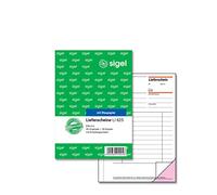 Sigel, LI625, blocco di bolle di consegna con ricevuta, A6, 2 x 50 fogli, 1 pezzo 1 pezzo Nero
