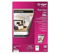 E_0001_272585 Sigel Sigel LP344 carta fotografica A4 Rosa, Bianco Consumabili E