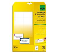SIGEL LP898 Lotto di 100 carte badge Bristol, 5,4 x 9 cm, 185 g