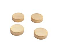 SIGEL BA210 Magneti di legno, il giro, 7 foglie (A4, 80 g/m²), ⌀ 33 mm, beige, 4 pezzi
