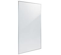 SIGEL MU020 Lavagna bianca con cornice in alluminio, da usare su due facce, magnetico, 90 x 180 cm, bianco