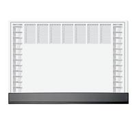 Sigel ho365 sottomano giornaliero settimanale nero bianco l x a 595 mm 410