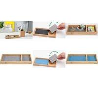 Sigel Parking Bowl Eyestyle, realizzato in bambù, grigio chiaro/nero con 2 inserti tessili in una struttura di lino, due toni NEW