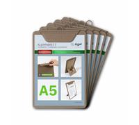 SIGEL KB121 Sottomano per menù - 1 pezzo - A5 - beige - 5 pezzi