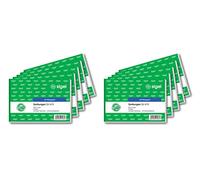 Sigel QU619/10 Blocco di Ricevute Formato A6 Orizzontale, 10 Pezzi
