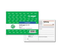 Sigel QU619 receipt block A6 transversal, 50 sheets, 1 piece 1 Items, 50 Sheets
