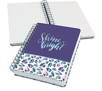 SIGEL JN617 Jolie Taccuino spiralato, Fairy Gems, quadretti tratteggiati (lineatura dot), 120 g/m², 16,8 x 21,5 cm, copertina rigida, 240 pagine, rosa, viola, blu