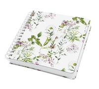 Sigel JQ101 Taccuino spiralato Jolie - Fairytale Garden - ca. A5 quadrato - senza lineatura - copertina rigida - verde/viola/bianco/rosa - 240 p. - 120 g/m² - certificazione FSC