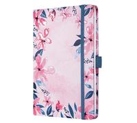 SIGEL JN337 Jolie taccuino, Loose Florals Pink, a righe, 13,5 x 20,3 cm, hardcover, 174 pagine, rosa