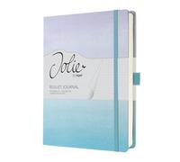 SIGEL JB100 Taccuino Bullet Journal A5+, puntinato, copertina rigida, 200 pagine carta 120 g/m² | per hand lettering, organizzazione e journaling | chiusura elastica, blu/viola - Jolie