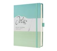 SIGEL JB102 Jolie Taccuino, Gradient Sea, puntinato (lineatura dot), 120 g/m², 17 x 22 cm, copertina rigida, 200 pagine, turchese, verde menta