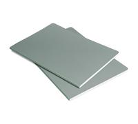Sigel Quaderno Linescape A5 con copertina morbida | LS301, rigato, 68 pagine, verde fluorescente/grigio chiaro, 2 pezzi
