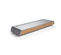 SIGEL SA401 Astuccio portapenne, effetto metallic-legno, acrilico con feltro, 24 x 7.5 x 2.25 cm