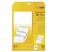 SIGEL LP701 Lotto di 160 carte Bristol PC, 7,4 x 10,5 cm