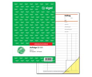Sigel SD001 Order Book A5 2 x 40 Sheets Carbonless 1 Piece Pack of 1 A5, 2 x 40