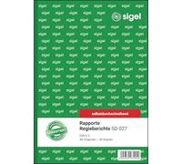 Sigel SD027 Rapport/REGIE relazione A5, 2 X 40 fogli, selbstdurchschreibend, 1 pezzi