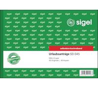 SIGEL SD045 Holiday Application A5 orizzontale, 2 x 40 fogli, autocopiante, 1 pezzo