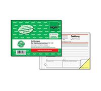 Sigel SD120 ricevute per piccolo imprenditore, con pressione di sicurezza, selbstdurchschreibend A6 quer 1 pezzo
