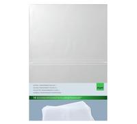 SIGEL SM180 Buste trasparenti doppie per cartelline portamenù, trasparenti, per A4, 10 pz