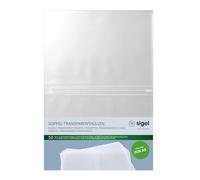 SIGEL SM181 Buste trasparenti doppie per cartelline portamenù, trasparenti, per A5, 10 pz