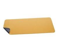 SIGEL SA601 Sottomano, impermeabile, similpelle, giallo, grigio, doppia faccia, 80 x 30 cm