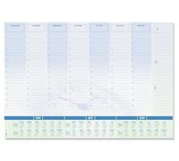 SIGEL H6350 Sottomano di carta- orologio - blu - circa A2-2026/2027/2028 - DE/EN/FR/NL - 30 foglie - certificazione FSC