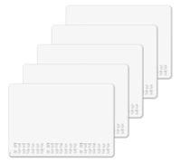 SIGEL H6301 Sottomano di carta- griglia a punti - puntinato (lineatura dot) - bianco - circa A2-2026/2027/2028 - DE/EN/FR/NL - 30 foglie - certificazione FSC - 5 pezzi