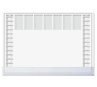 Sigel Sottomano di carta H6366 – Planner settimanale grigio circa A2 (2026/2027) 40 fogli FSC