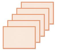 SIGEL HO270 - Sottomano in carta, 59,5 x 41 cm, colore: arancione, 30 fogli